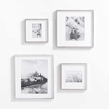 Icon Wood 4-Piece Black Gallery Wall Picture Frame Set + Reviews