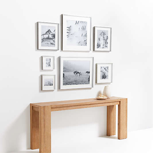 7-Piece Brushed Silver Gallery Wall Frame Set