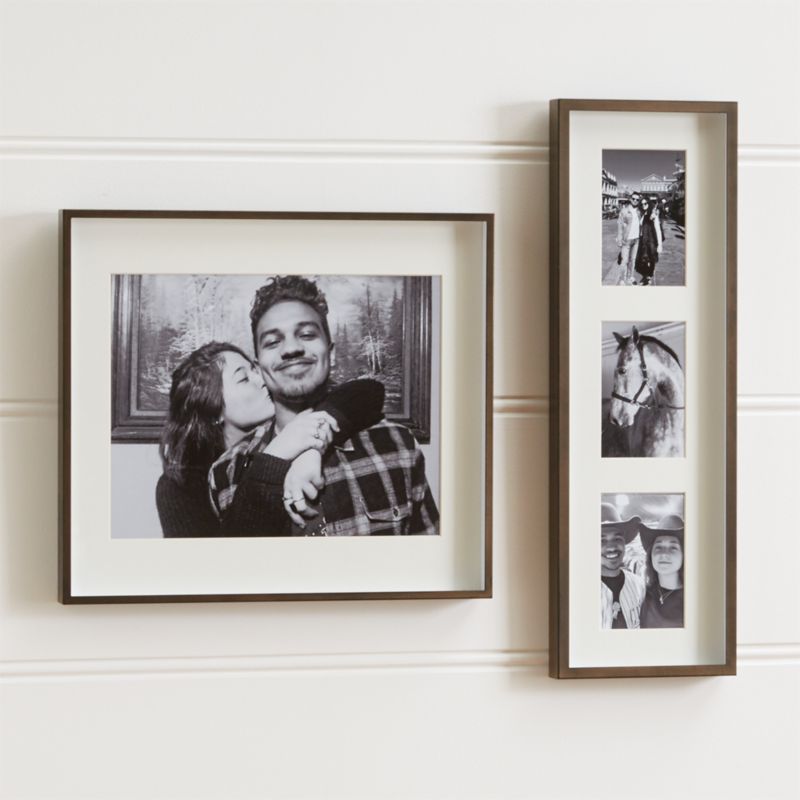 Brushed Antique Bronze 5x7 Frame + Reviews Crate & Barrel