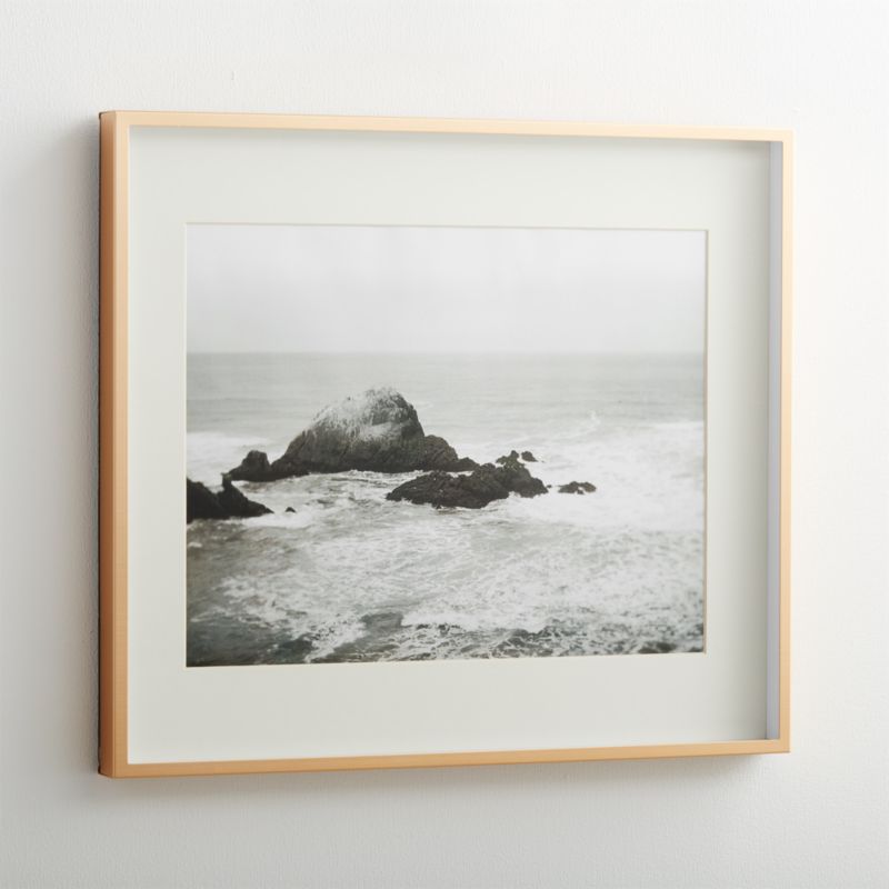 Brushed Brass 11x14 Wall Picture Frame + Reviews | Crate & Barrel