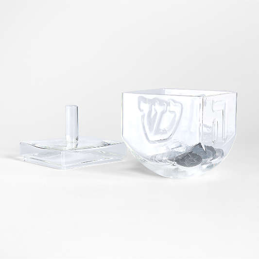 Clear Borosilicate Glass Dreidel Box