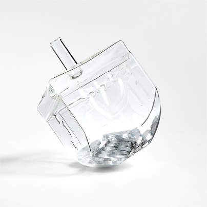 Clear Borosilicate Glass Dreidel Box