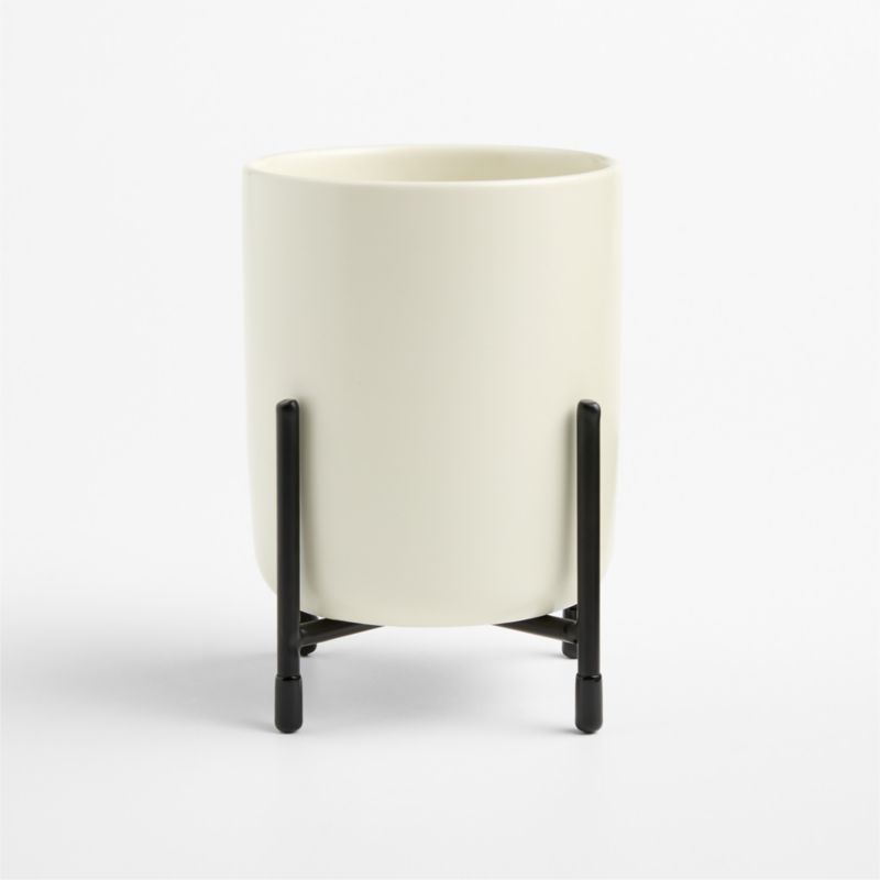 Bristol Ceramic Flatware Holder with Black Iron Stand - image 1 of 3