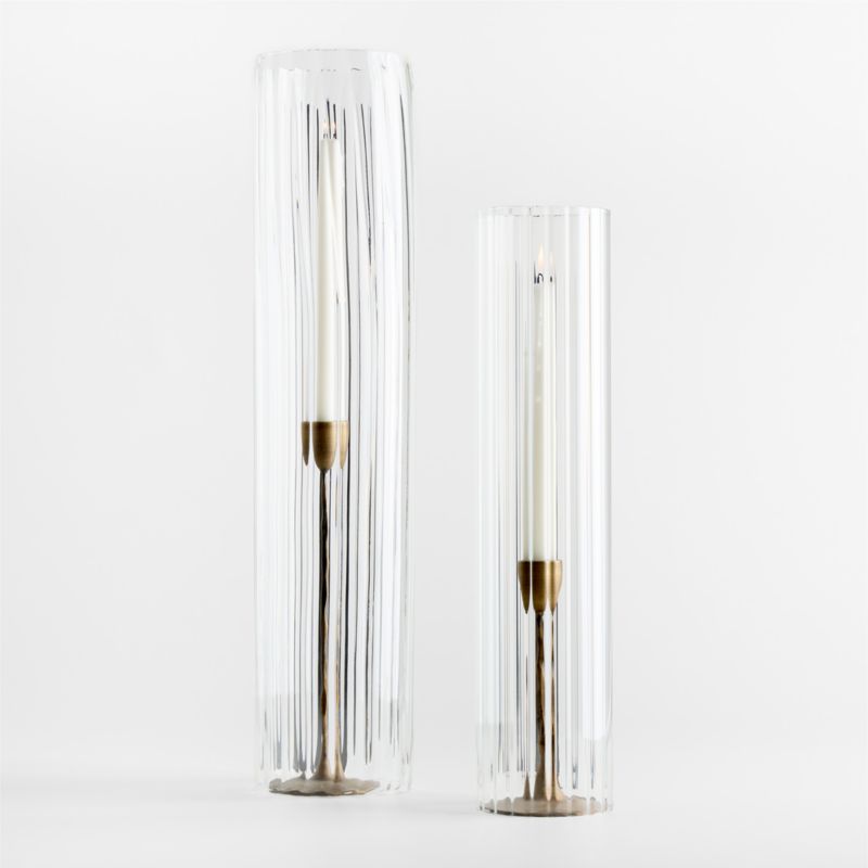 Lisbon Glass Taper Candle Holder Sleeve Medium 17" - image 1 of 4