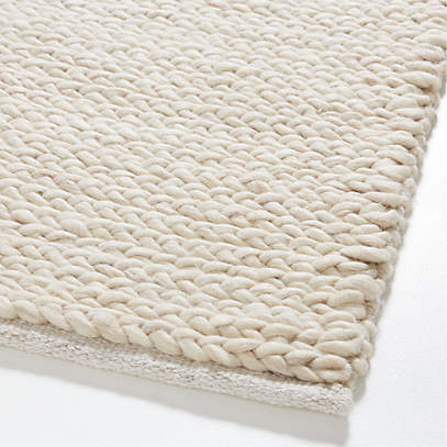 Macon Ivory Chenille Rug 12x18 Swatch