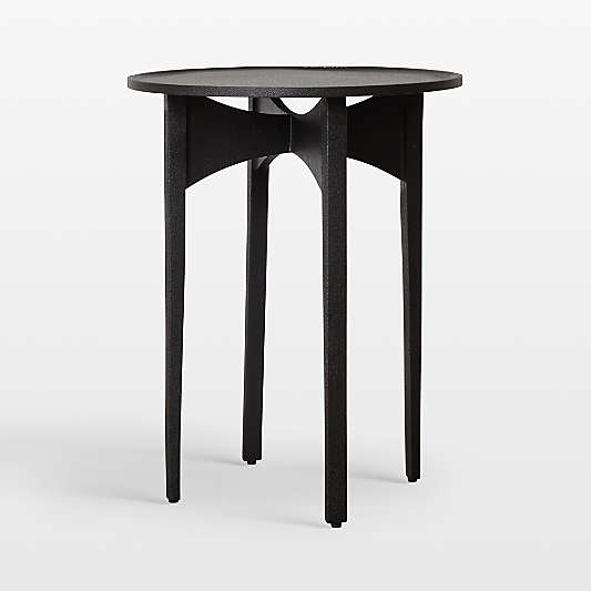 Bruin Black Textured Iron 17" End Table