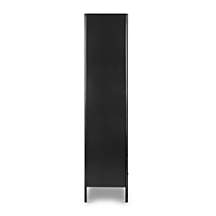 Bruno Black Metal Storage Display Cabinet + Reviews | Crate & Barrel