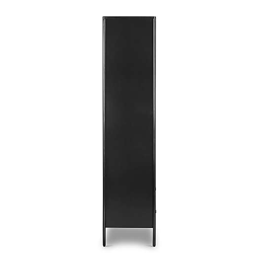 Bruno Black Metal Storage Display Cabinet