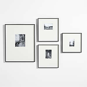 Art Street Decorative Premium Set of 6 Individual Wall Photo Frame (6 X 8  Picture Size matted to 4 x 6) - White