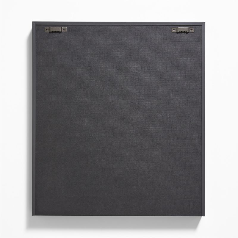 Brushed Black Metal Picture Frame with Vertical White Mat 5x7