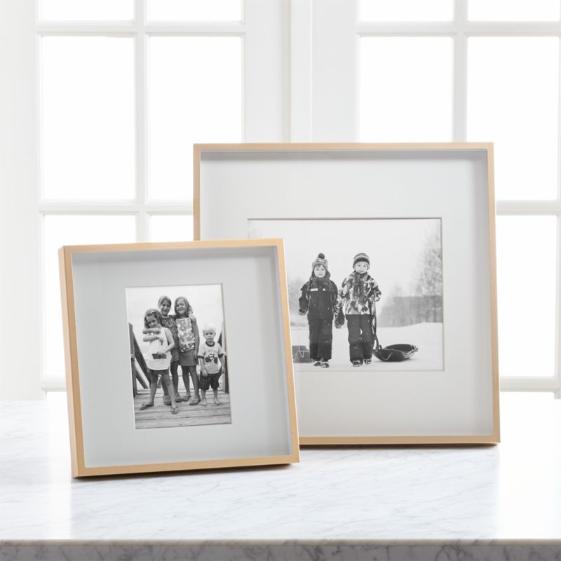 Brushed Brass 8x10 Frame + Reviews | Crate & Barrel