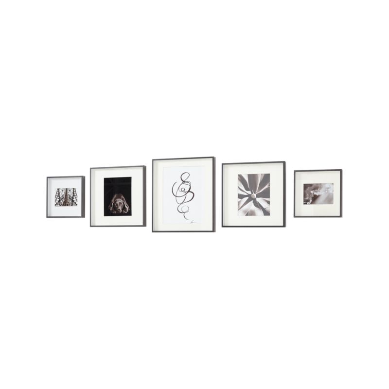 Brushed Black Picture Frame Gallery, Set of 5 - image 2 of 3