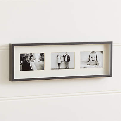Brushed Gunmetal 3-4x6 Wall Frame