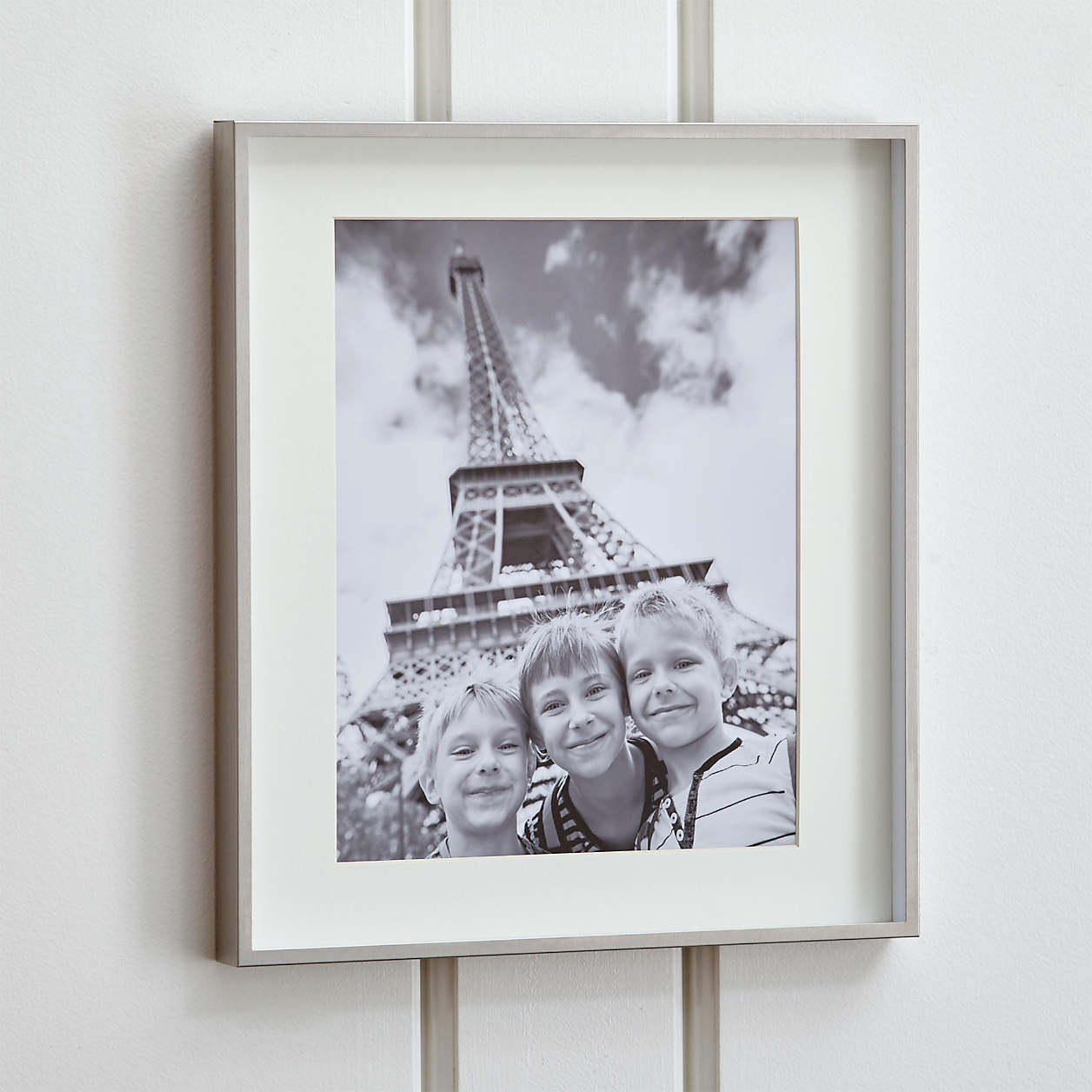 Brushed Silver 11x14 Picture Frame + Reviews Crate and Barrel
