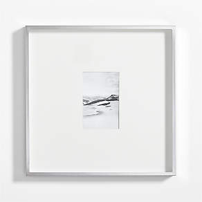 Gallery White Picture Frames with White Mats