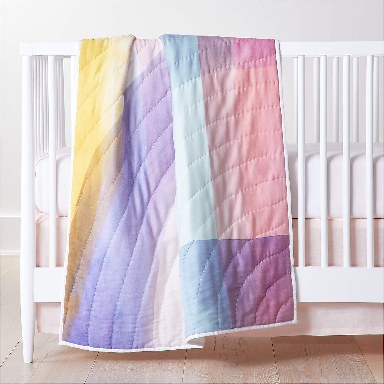 Brushstroke Baby Quilt + Reviews Crate & Kids