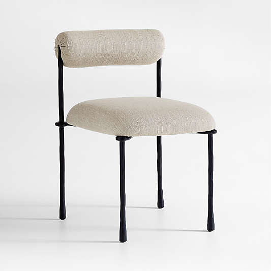 Brussels Metal Upholstered Dining Side Chair