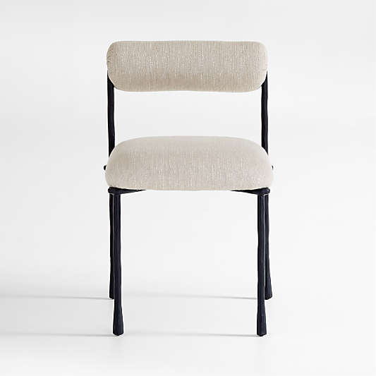 Brussels Metal Upholstered Dining Side Chair