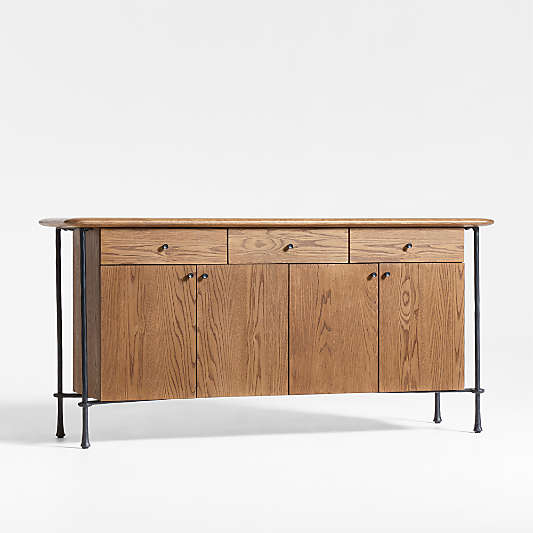 Brussels Oak Wood Sideboard Cabinet