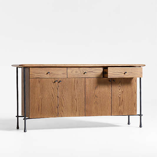 Brussels Oak Wood Sideboard Cabinet