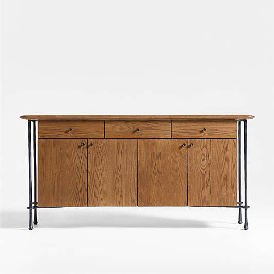 Brussels Oak Wood Sideboard Cabinet