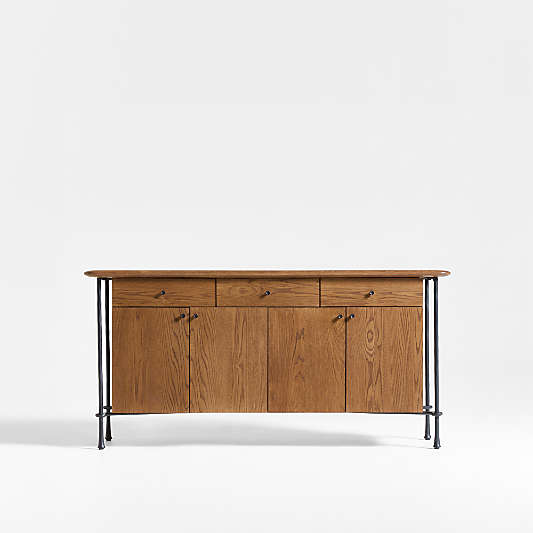 Brussels 66" Oak Wood Credenza