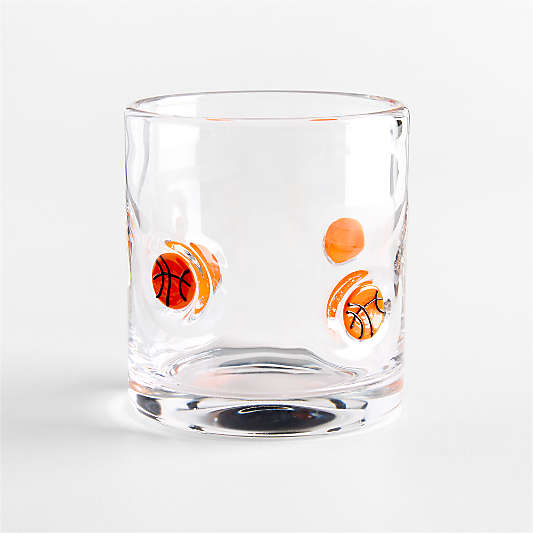 Basketball Icon 15-Oz. Double Old-Fashioned Glass