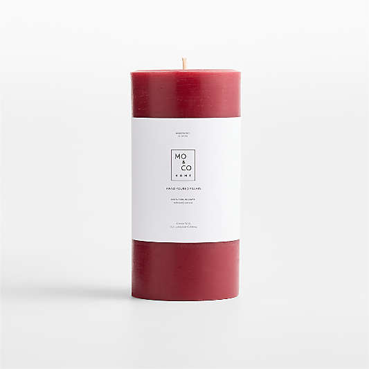Berry Red Beeswax 3"x6" Pillar Candle