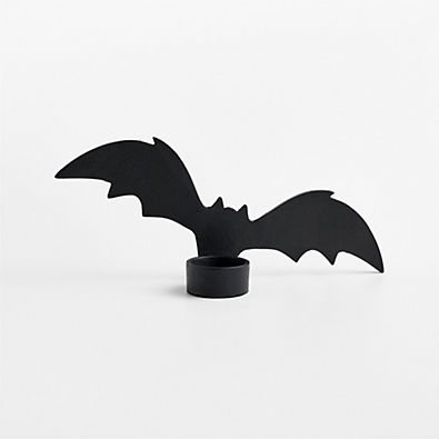 View Bat Large Tealight Candle Holder 10" details