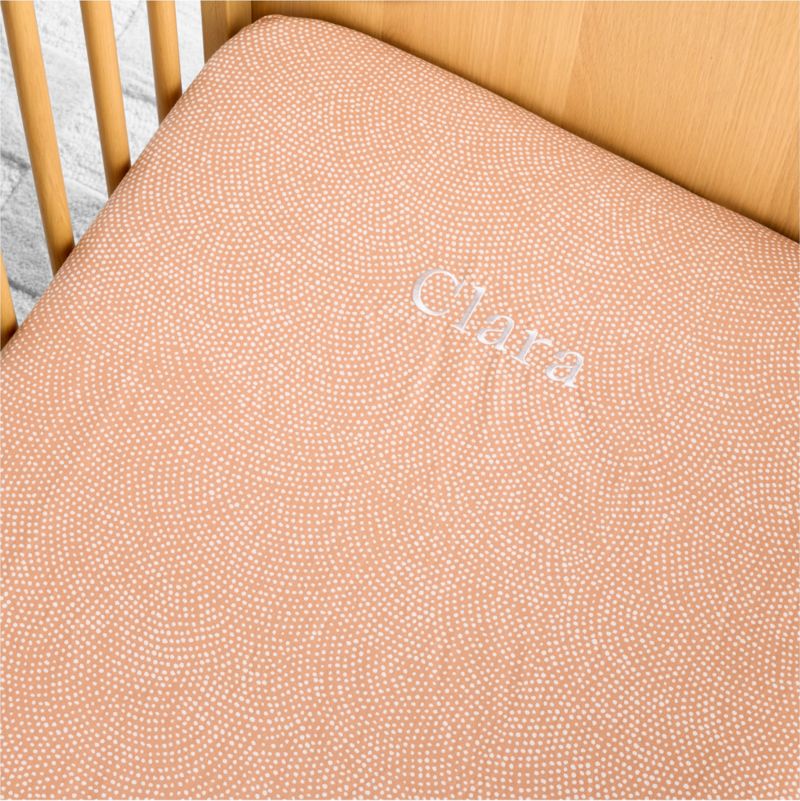 Batik Clay 100% Organic Cotton Baby Crib Fitted Sheet by Leanne Ford - image 3 of 12