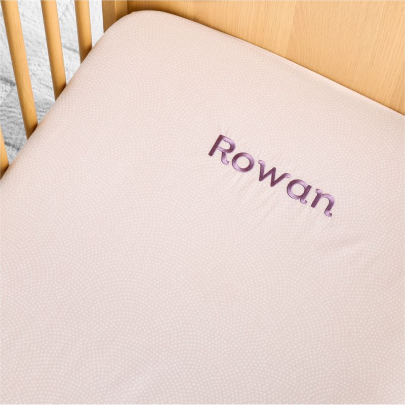 Batik Hushed Violet 100% Organic Cotton Baby Fitted Crib Sheet by Leanne Ford - image 1 of 11