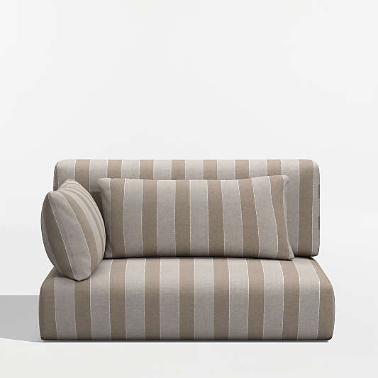 Replacement Batten Range Dune Stripe Sunbrella ® Outdoor Sectional Chair Cushion