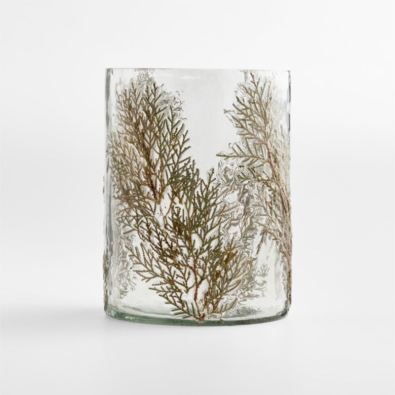 Botanical Glass Hurricane, Large 8" - image 3 of 4