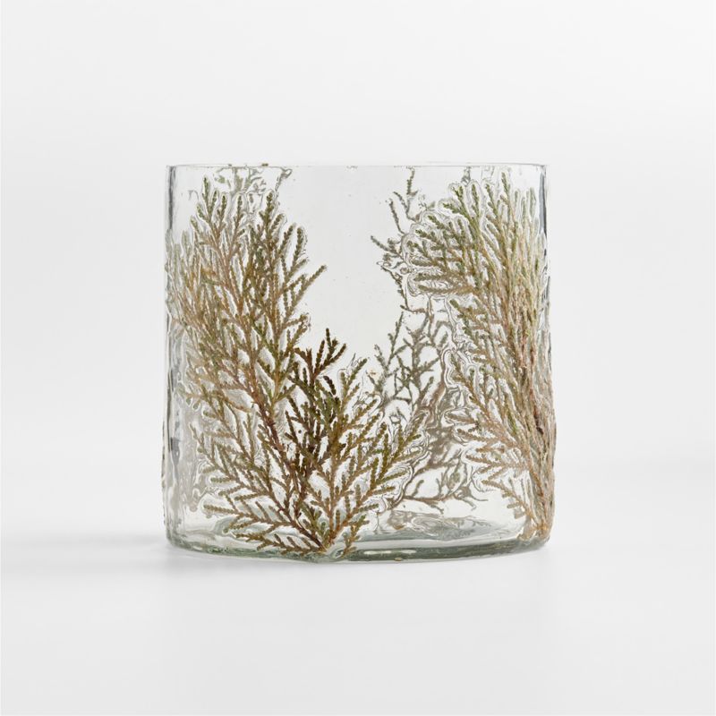 Botanical Glass Hurricane, Small 5" - image 3 of 5
