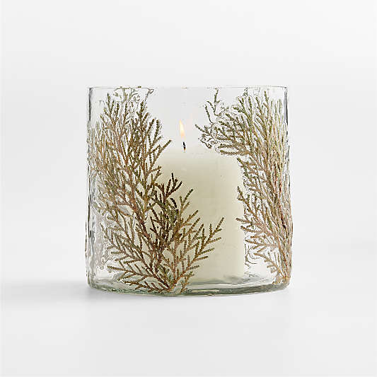 Botanical Glass Hurricane, Small 5"