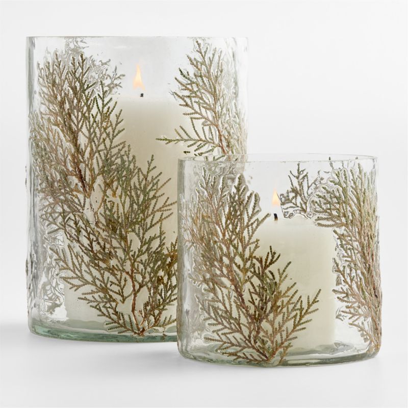 Botanical Glass Hurricane, Small 5" - image 1 of 5