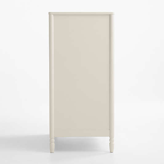 Beatrix 36" Linen Wood Tall 4-Drawer Kids Dresser