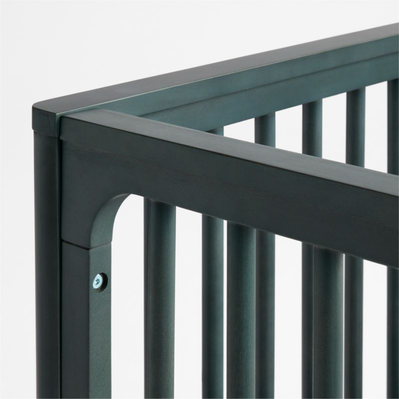 Beatrix Dyed Balsam Green Wood Convertible Crib - image 5 of 6