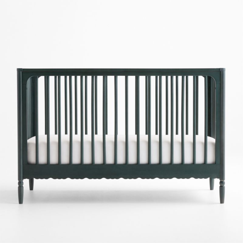 Beatrix Dyed Balsam Green Wood Convertible Crib - image 2 of 6