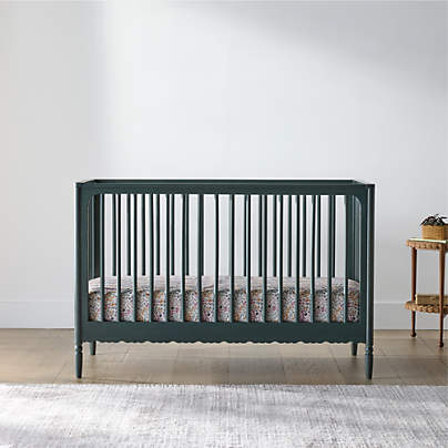 Beatrix Dyed Balsam Green Wood Convertible Crib