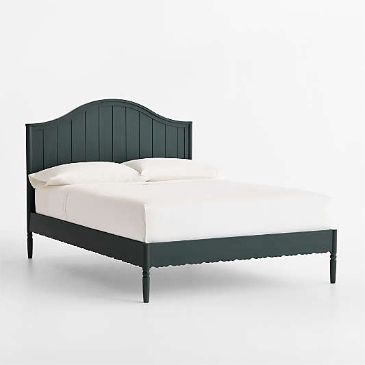 Beatrix Dyed Balsam Green Wood Kids Full Bed