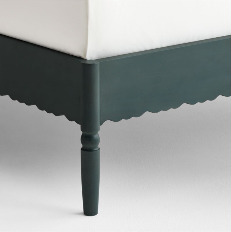 Beatrix Dyed Balsam Green Wood Kids Full Bed - image 5 of 9