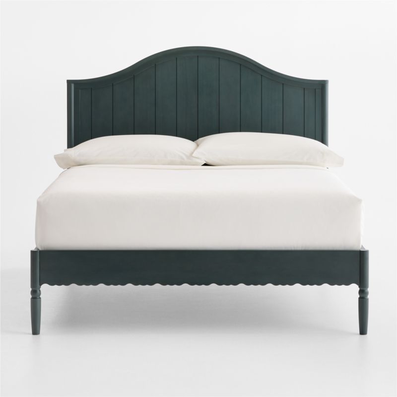 Beatrix Dyed Balsam Green Wood Kids Full Bed - image 2 of 9