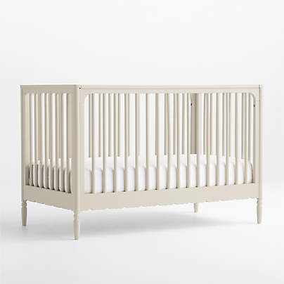 Beatrix Linen Wood Convertible Crib