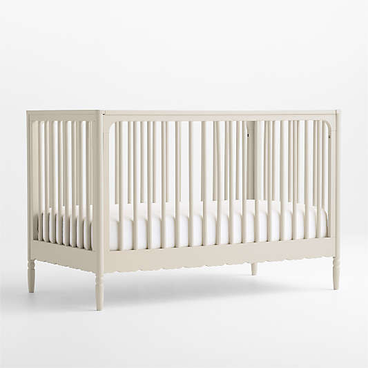 Beatrix Linen Wood Convertible Crib