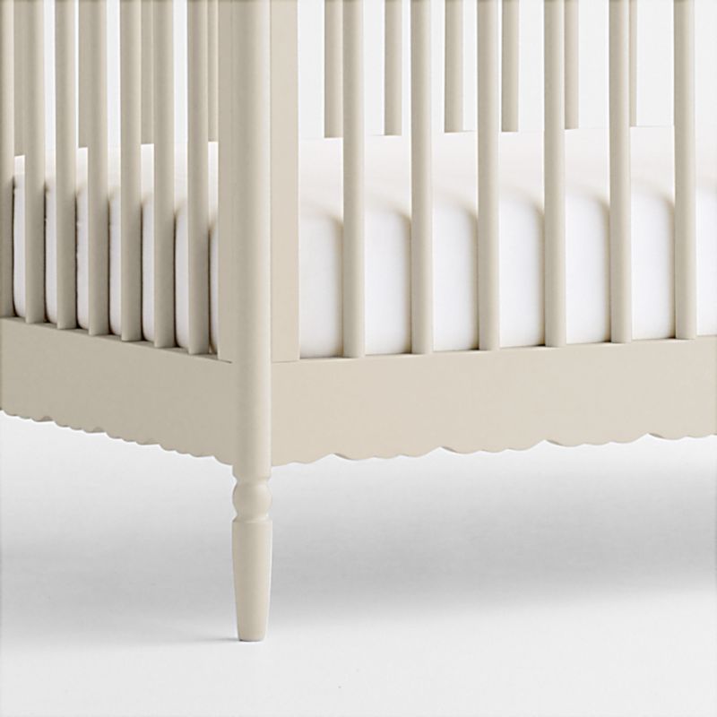 Beatrix Linen Wood Convertible Crib - image 8 of 9