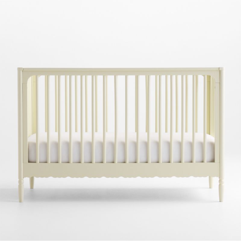 Beatrix Linen Wood Convertible Crib - image 2 of 6