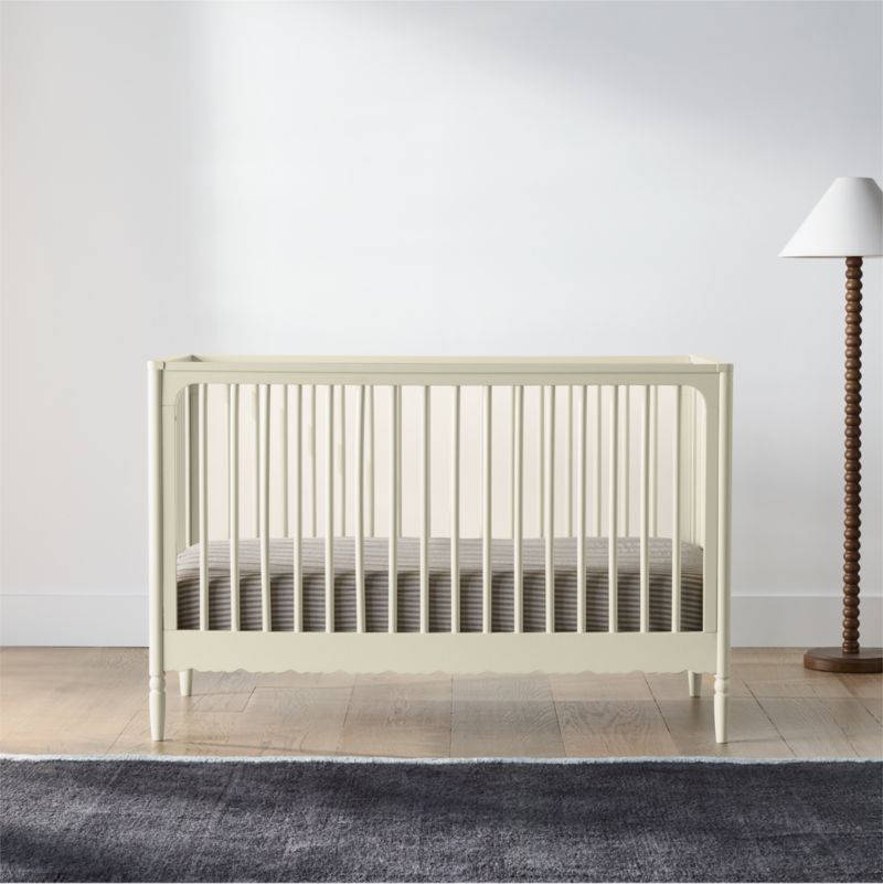 Beatrix Linen Wood Convertible Crib - image 1 of 6
