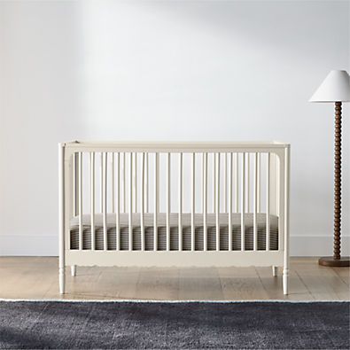 View Beatrix Linen Wood Convertible Crib details