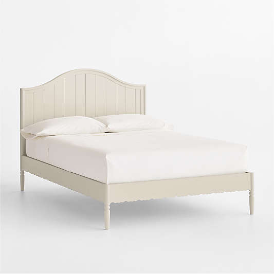 Beatrix Linen Wood Kids Full Bed